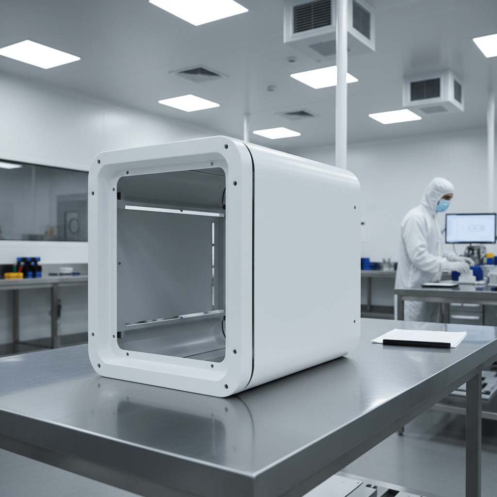 Medical equipment metal enclosure